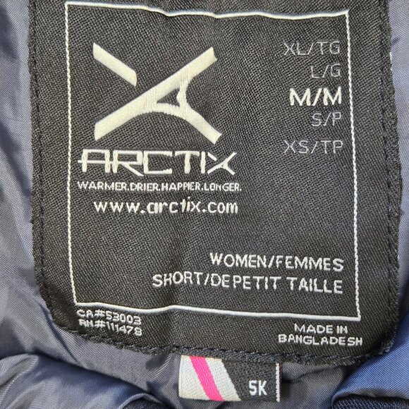 Arctix Size Medium Short Women's Black Ski Snow Pants Inner Gator Winter Outdoor - Picture 7 of 15